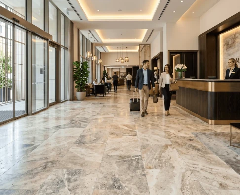 Kusursuz Bir Lobi Tasarımı: Otel ve Rezidans Girişlerinde Hangi Taşlar Tercih Edilmeli?